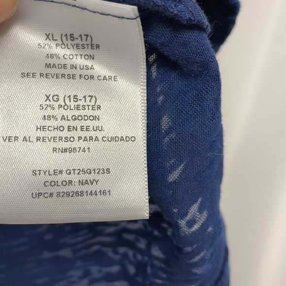 Made in the USA Glitter Patriotic Skull Tee SZ XL - Picture 3 of 3